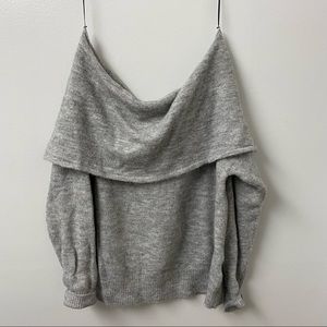 off shoulder sweater